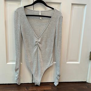 FP Intimates Cozy up with me plunge chest bodysuit